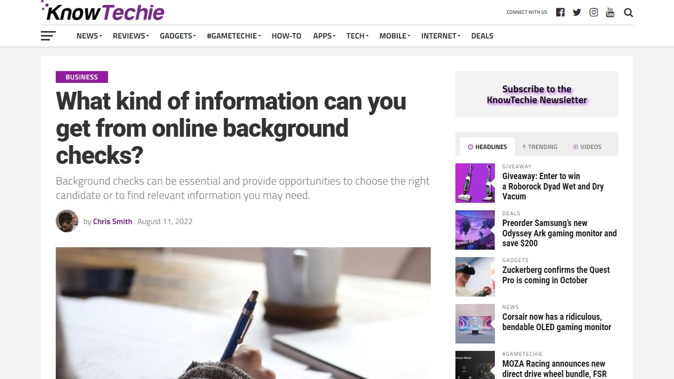 What information can you get from online background checks?